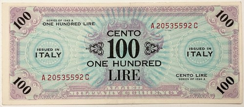 100 lire allied - allied, military
