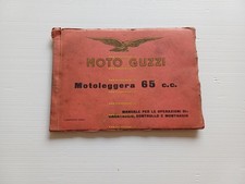 Moto Guzzi 65 Guzzino 1953 manuale officina ITALIANO originale