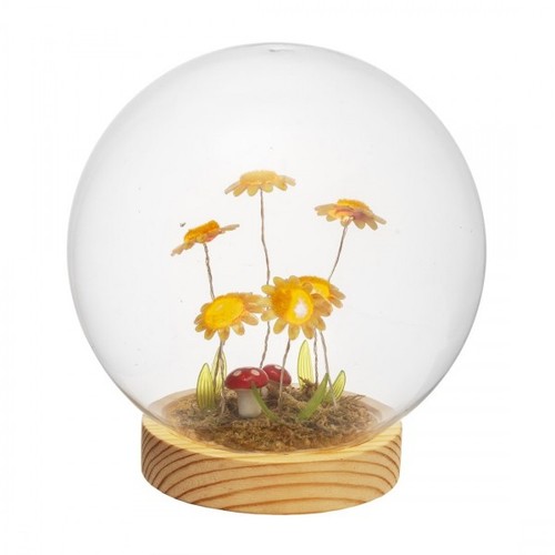 Palla vetro con girasoli