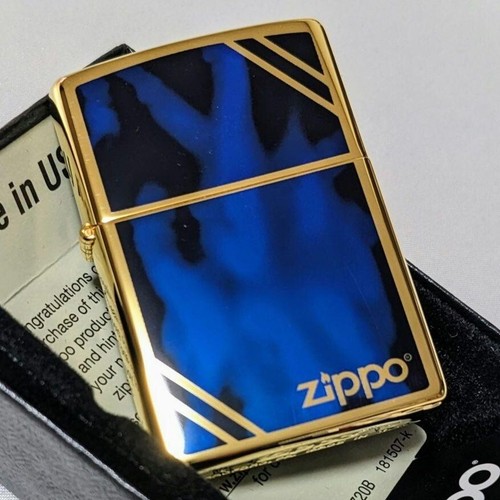 Zippo accendino olio marmo oro - accendino,