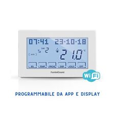 CH180 WIFI CRONOTERMOSTATO TOUCHSCREEN SETTIMANALE DA PARETE BIANCO 230V FANTINI