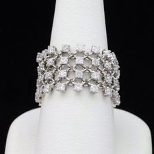 ANELLO FASCIA MORBIDA IN ORO 18 KT BRILLANTI NATURALI NON TRATTATI 2.08 CT