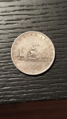 Moneta argento 500 lire - moneta, d'argento