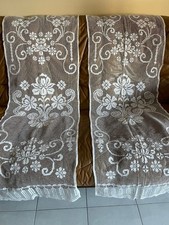 Coppia Antiche tende filet