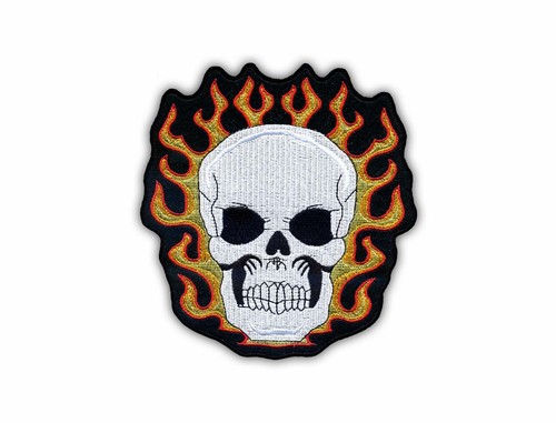 Patchion teschio fiamme - patchion,