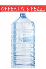 6 X BOCCIONI ACQUA BORRACCIA LITRI 18 VUOTI EROGATORE PIOVANA DISPENCER