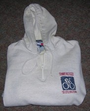 Felpa con cappuccio Tommy Hilfiger - PROMOZIONALE - Squadra ciclistica '95 - Taglia XL - Pull-Over