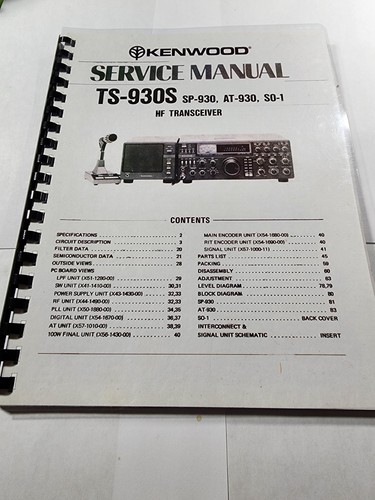 Kenwood 930s manuale - ts-930s,