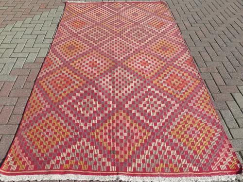 Tappeto vintage turco kilim