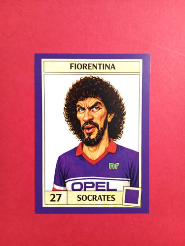 Figurina caricatura calciatori - figurina,