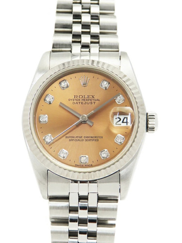 Rolex datejust 10p diamond - rolex,