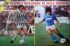 MARADONA - PLATINI poster