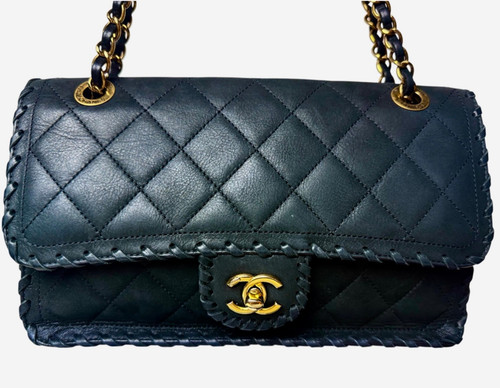 Chanel happy stitch flap bag - happy,
