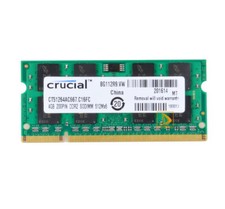 Crucial 4GB 2Rx8 PC2-5300S DDR2 667Mhz 200Pin RAM Memoria Portatile 1.8V SO-DIMM”
