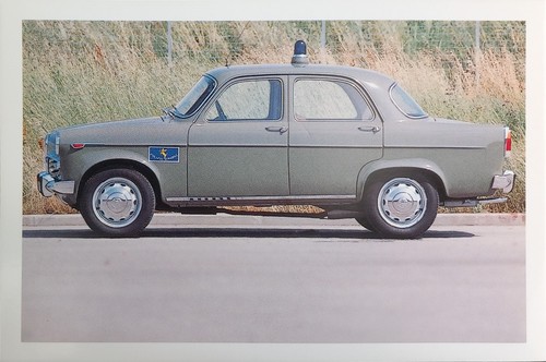 Cartolina automobile polizia - cartolina,