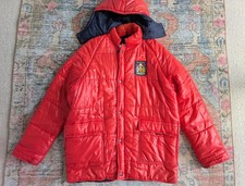 Giubbotto piumino nylon rosso