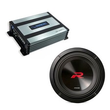 Alpine R2-W10D4 Subwoofer 10" Serie R Doppio 4 Ohm 750 RMS con Amplificatore Mono HA-A400.1