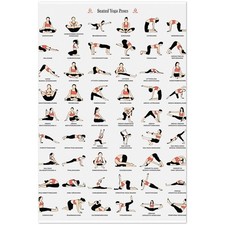 Poster posa yoga sedia -