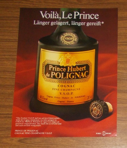 Rara pubblicità cognac prince - pubblicità,