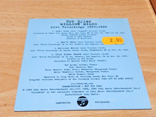 Bob dylan million miles - million,