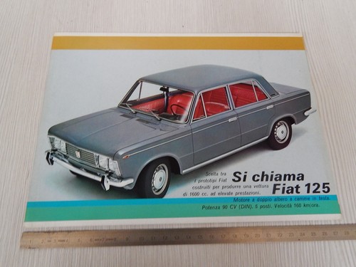 Brochure originale fiat 125 - brochure,