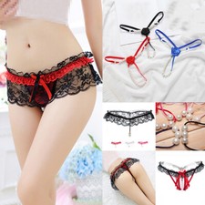 Slip donna sexy pizzo perle