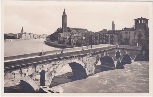 Verona ponte pietra 87934 - pietra, -87934-