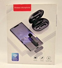 Lavalier Microfono Wireless Confezione da 2 per iPhone Telefono Android PC USB C NUOVO