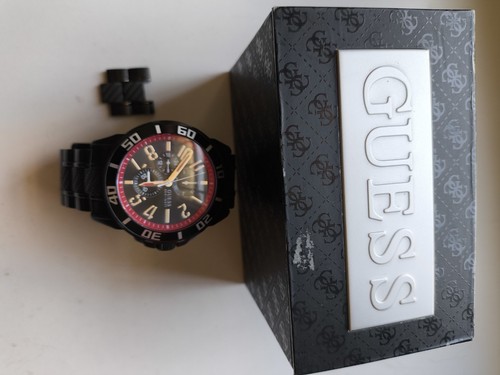 Guess uomo nero - nero, rosso