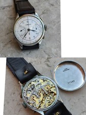 40s lemania chronograph - chronograph, cal