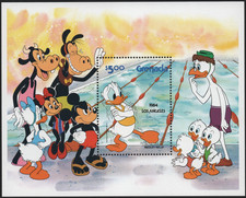 Foglietto "Giochi Olimpici Estivi 1984" - Grenada - DISNEY ** [DIS163]
