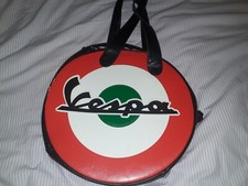 Borsa rigida per Vespa tricolore ecopelle bandiera italiana