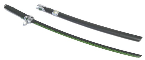 Katana ninja nera verde - ninja, e