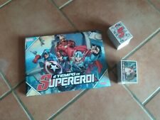 ALBUM CARD COOP MARVEL È TEMPO DI SUPEREROI CON POSTER + SET COMPLETO 
