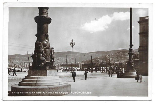 Cartolina trieste piazza - di, ,piazza