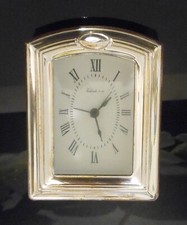 Orologio sveglia argento Valenti da tavolo.