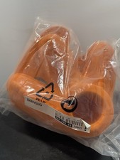 Coppia gambe sedia tavolo mobili piedini uccellino arancione IKEA Barnslig anni 90 pensionati 1999