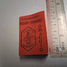 MINI VOCABOLARIO ITALIANO-SPAGNOLO (spagnuolo), Omaggio Magnesia S. Pellegrino