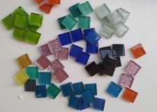 PIASTRELLE QUADRATE IN VETRO da MOSAICO cm. 2,5 SPESSORE 8 mm.