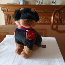 TRUDI Peluche CANE LUNG. 19 ALT 22cm NERO