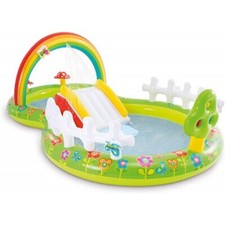 Parco Acquatico Gonfiabile Piscina con Scivolo per Bambini Intex da Giardino
