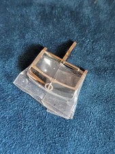 Fibbia Baume & Mercier BA 18 mm originale in acciaio inox, nuova mai usata