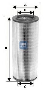 Filtro aria ufi 265 alfa - 27.265.00,