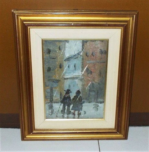 Quadro olio lino cademartori - olio,