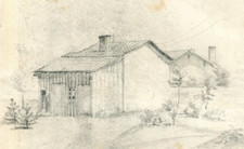 Antico disegno a matita opera