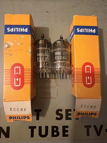Philips ecc82 pair nos - philips,