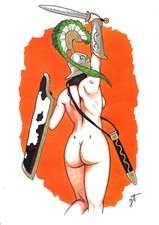 DESSIN ORIGINAL COULEUR D'UNE