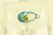 CHARMS "BABY SCARPETTA BLU" PLACCATO ARGENTO E SMALTI