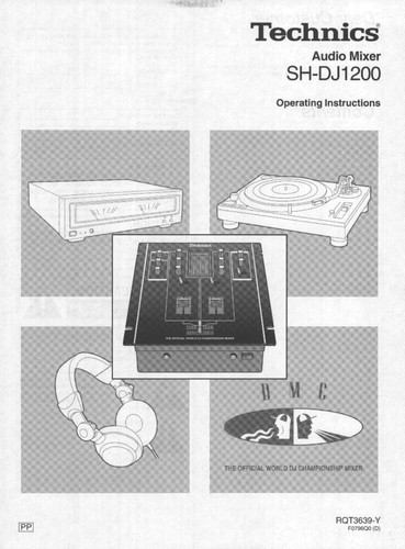 Technics dj1200 mixer - technics, sh-dj1200