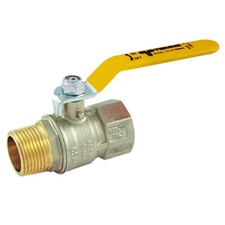 Valvola arresto a sfera ottone